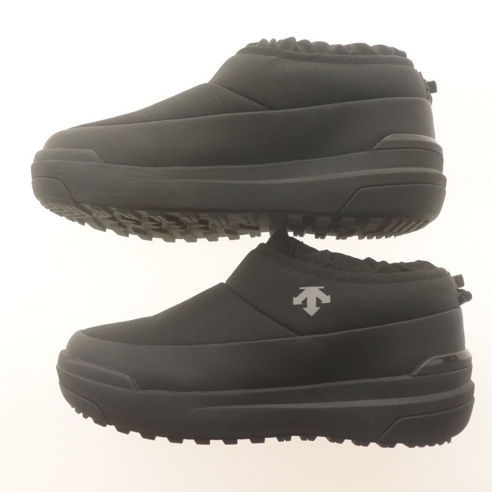 ■ デサント DESCENTE ショートブーツ ディート レース シティロウ スノー 靴 ローカット ドローコード レディース 23cm ブラック