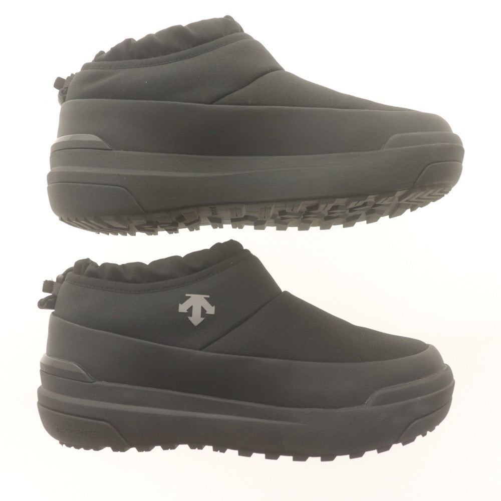 ■ デサント DESCENTE ショートブーツ ディート レース シティロウ スノー 靴 ローカット ドローコード レディース 23cm ブラック