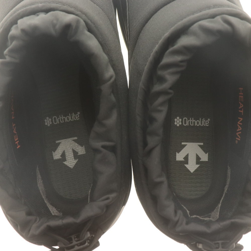 ■ デサント DESCENTE ショートブーツ ディート レース シティロウ スノー 靴 ローカット ドローコード レディース 23cm ブラック