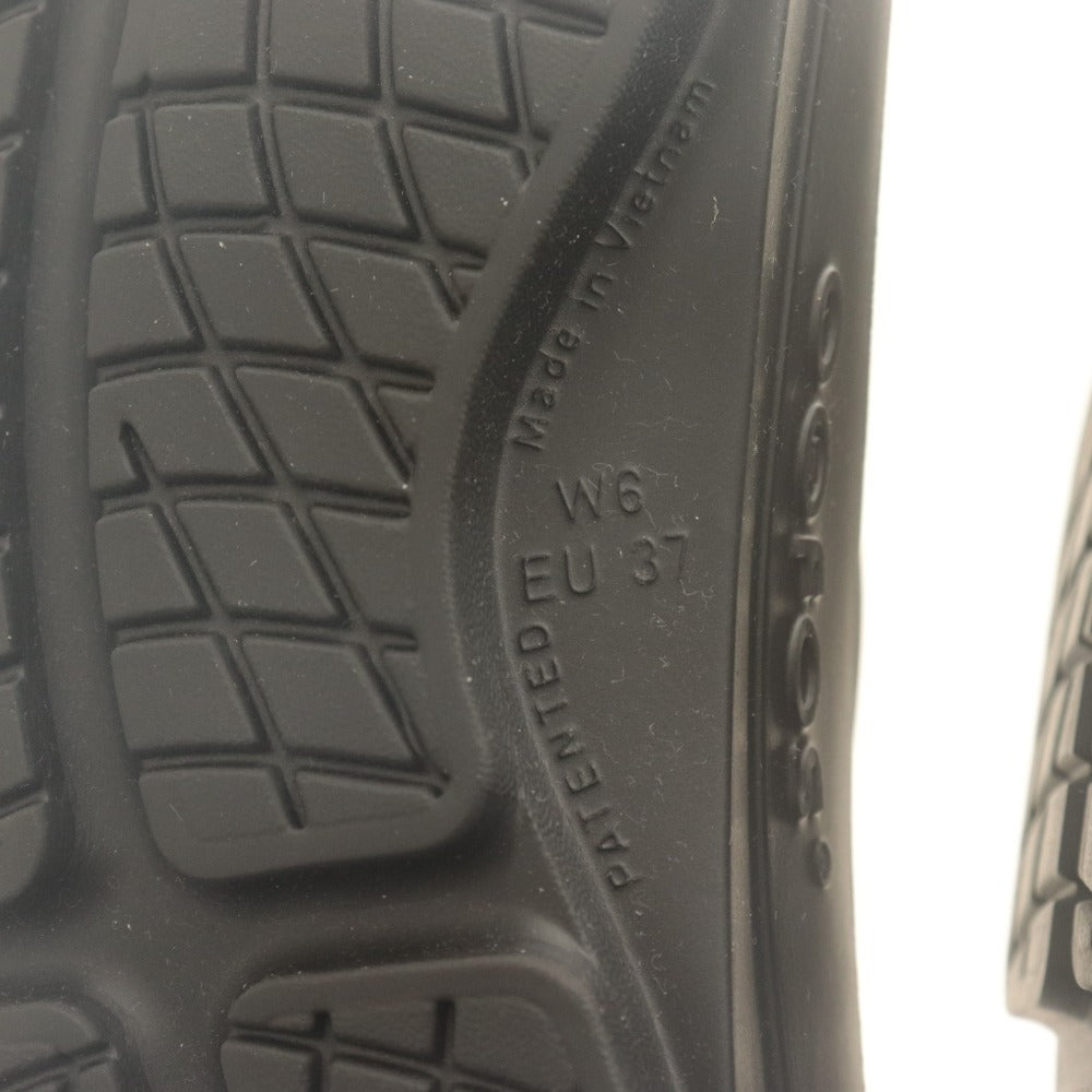 ■ ウーフォス OOFOS サンダル ウーメガ ウーアー 靴 厚底 プラットフォーム スライド レディース EU37 W6(23相当） ブラック