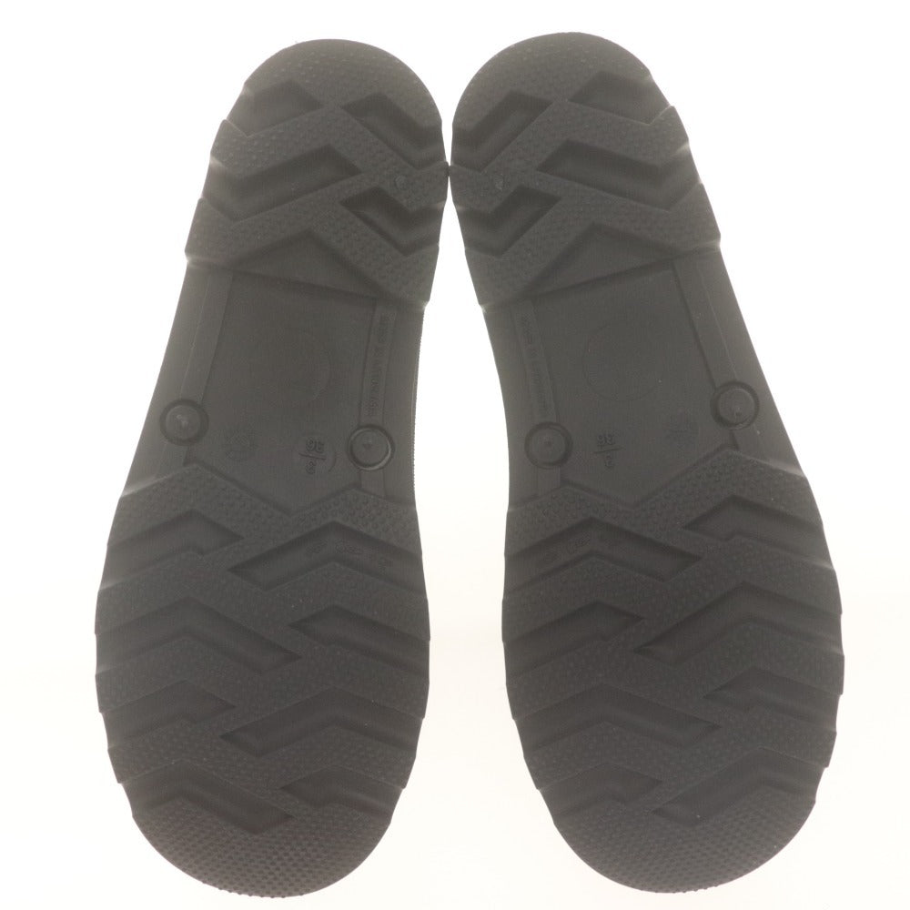 ■ Chloé Rain Boots WELLIES Shoes, Rubber Boots, White Logo Tag, Lug Sole, Kids, Juniors, Ladies, 36 (equivalent to 23cm), Navy