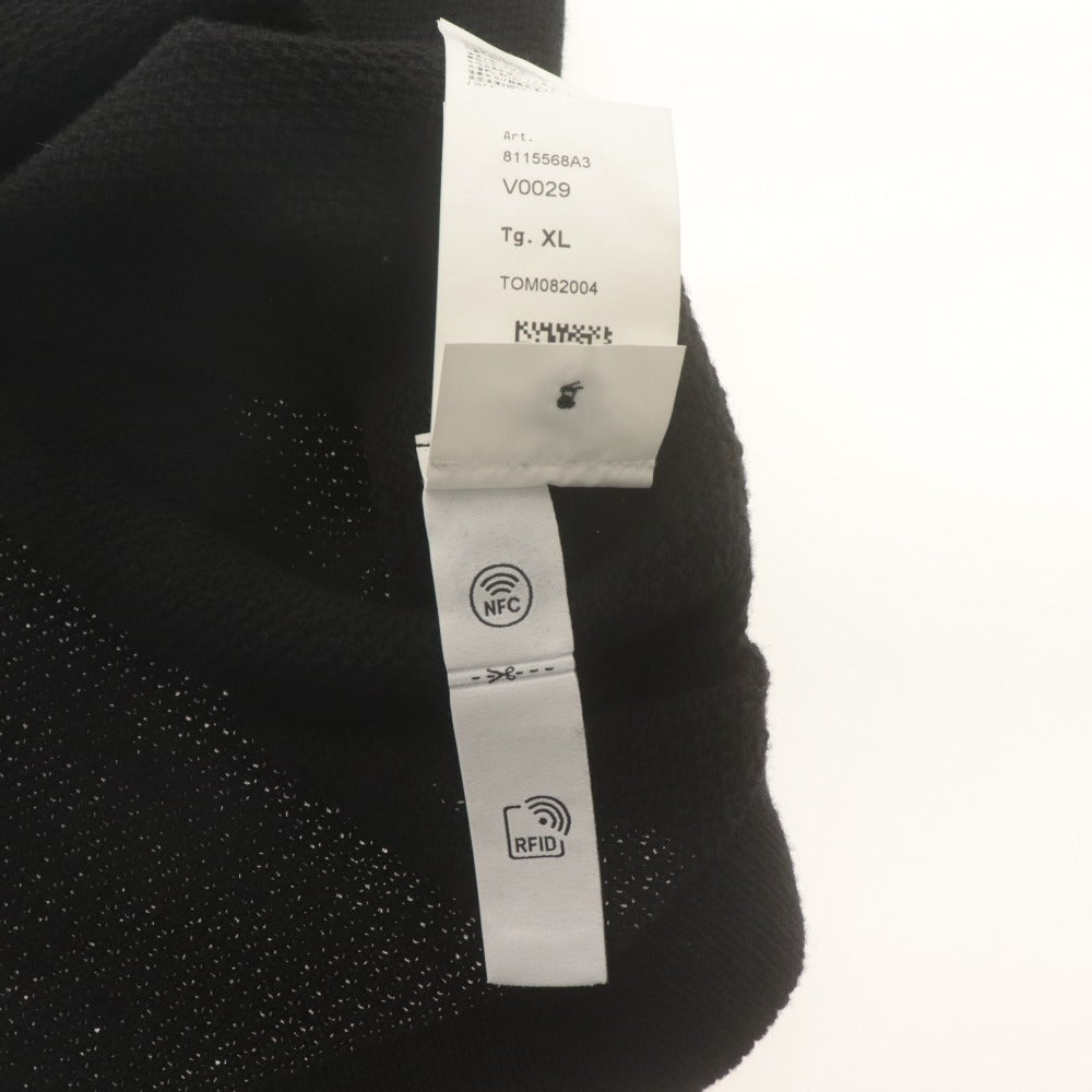 ■ ストーンアイランド STONE ISLAND ニット セーター 長袖 トップス ラムズウール クルーネック メンズ XL ブラック