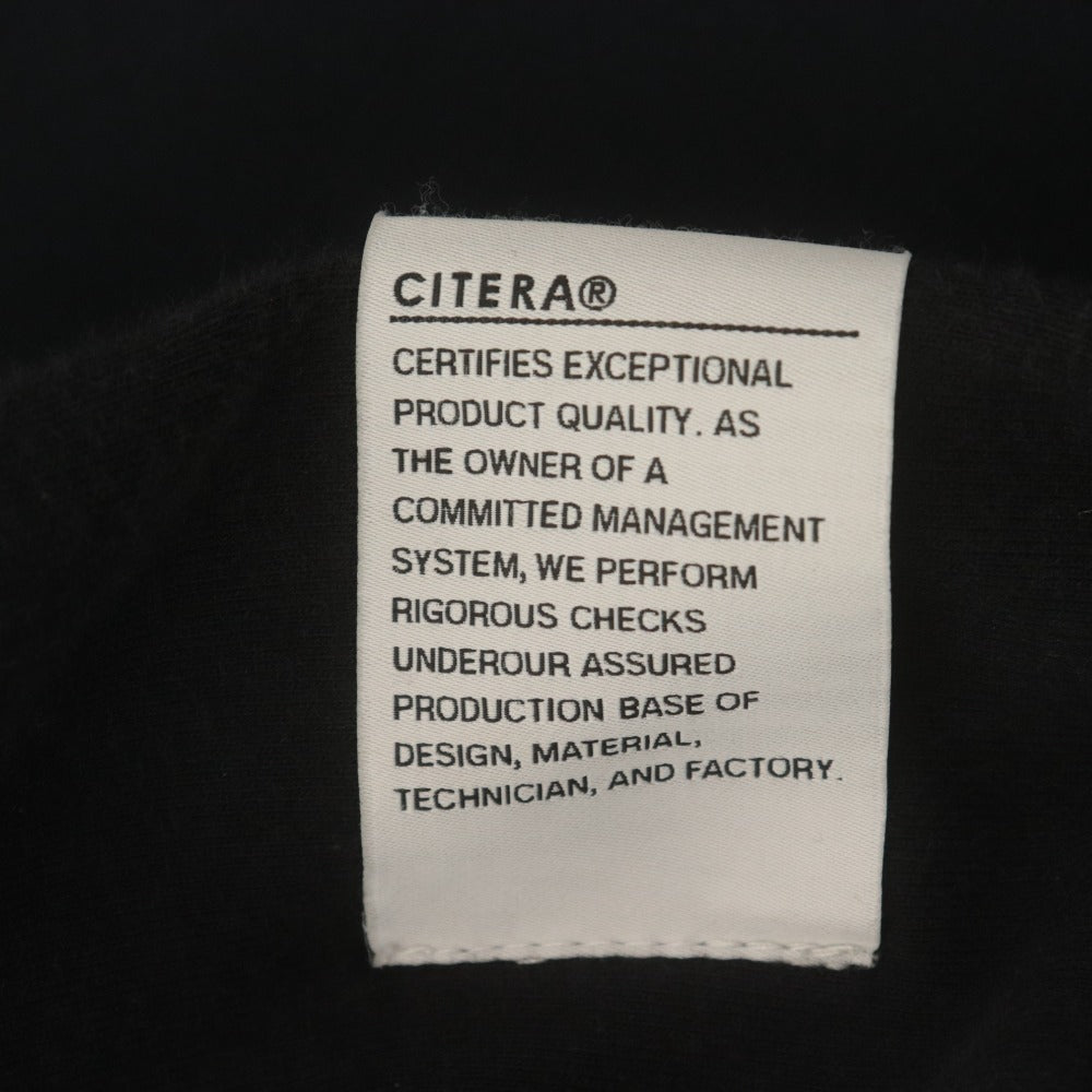 ■ シテラ CITERA ジップアップパーカー 長袖 トップス スウェット メンズ XL ブラック