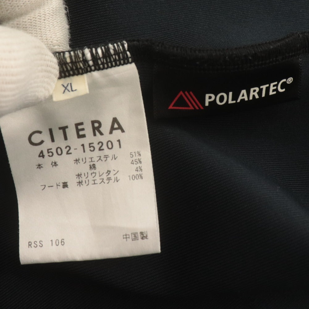 ■ シテラ CITERA ジップアップパーカー 長袖 トップス スウェット メンズ XL ブラック