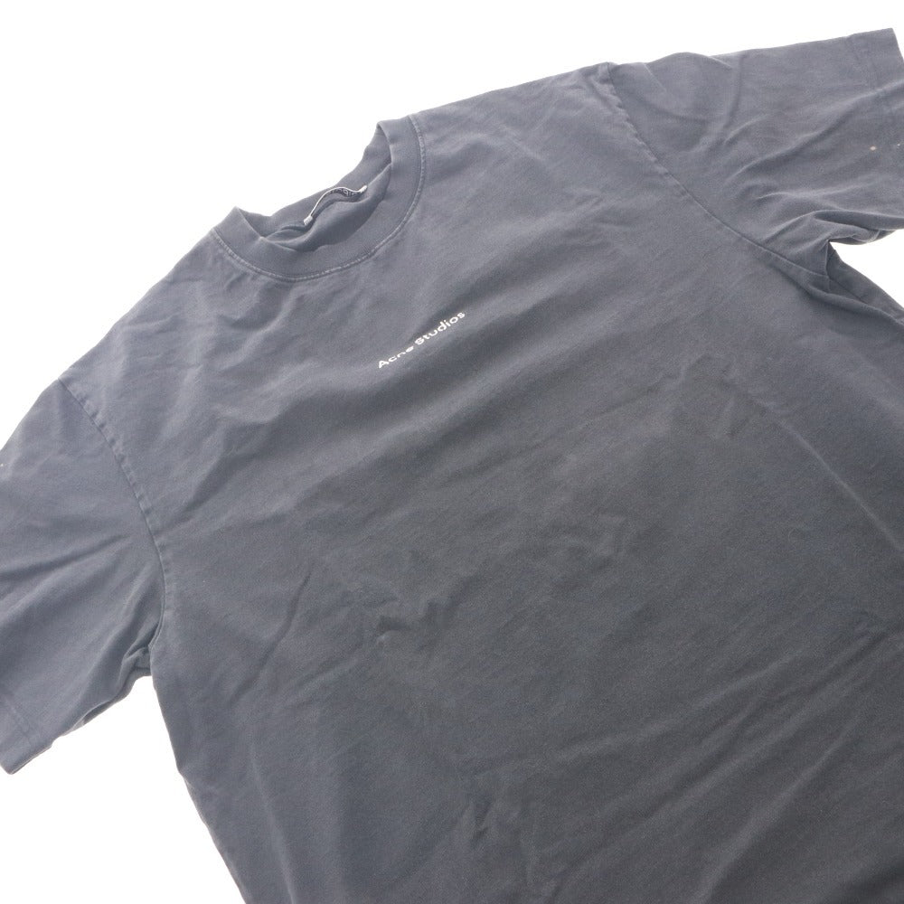 ■ Acne Studios Stamp Logo T-shirt Relaxed Fit Short Sleeve Top FN-UX-TSHI000051 CL0274 Cotton Men's L Black
