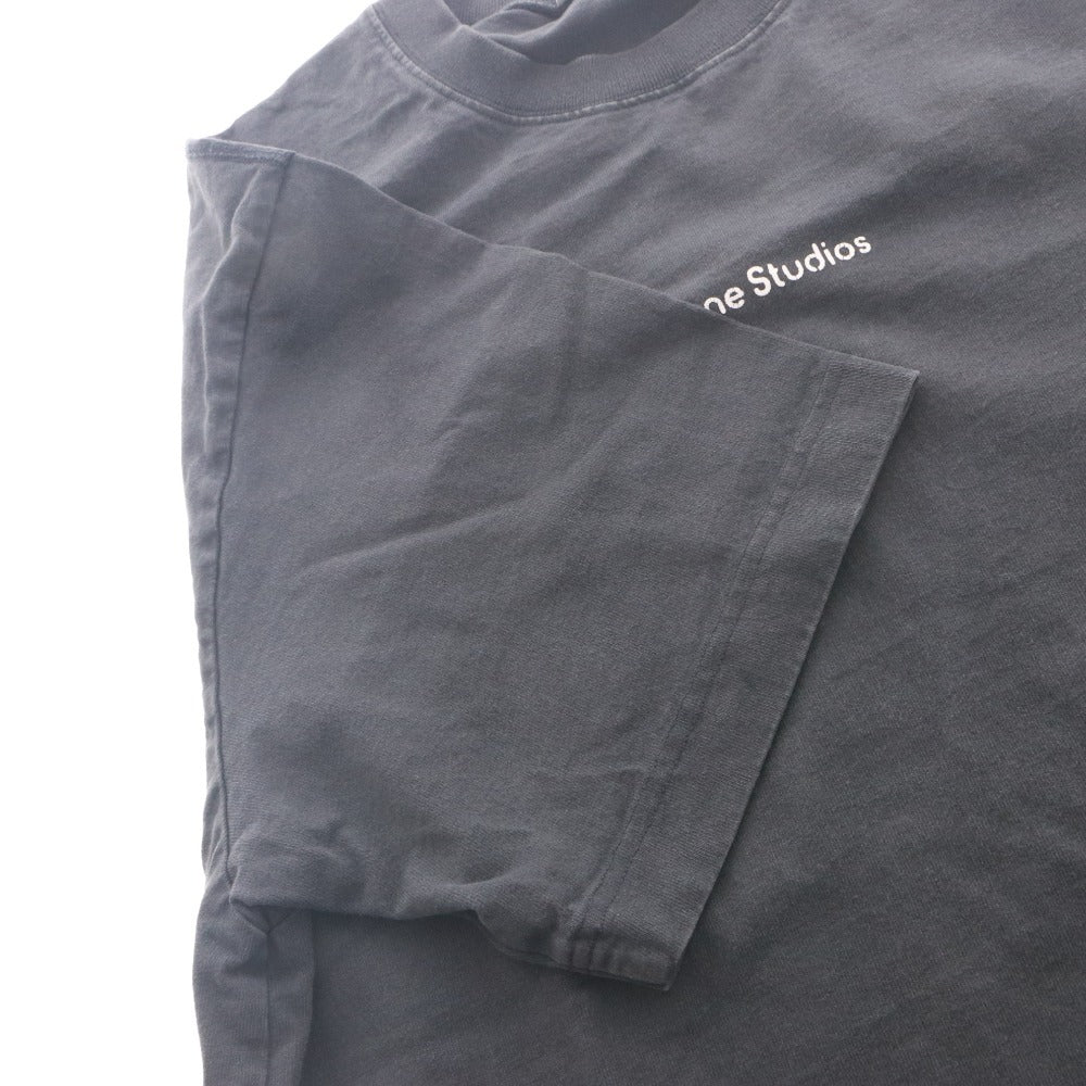 ■ Acne Studios Stamp Logo T-shirt Relaxed Fit Short Sleeve Top FN-UX-TSHI000051 CL0274 Cotton Men's L Black