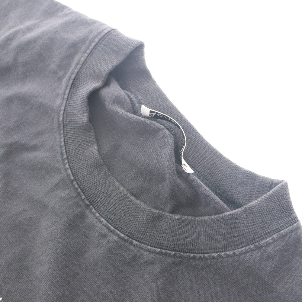■ Acne Studios Stamp Logo T-shirt Relaxed Fit Short Sleeve Top FN-UX-TSHI000051 CL0274 Cotton Men's L Black