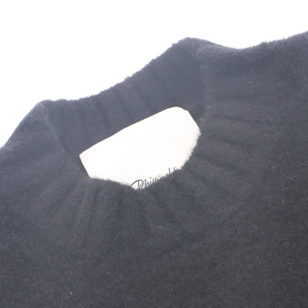 ■ 3.1 Phillip Lim Sweater Long Sleeve Top Fringe Crewneck Pullover Short Knit Fringe Women's XS Black