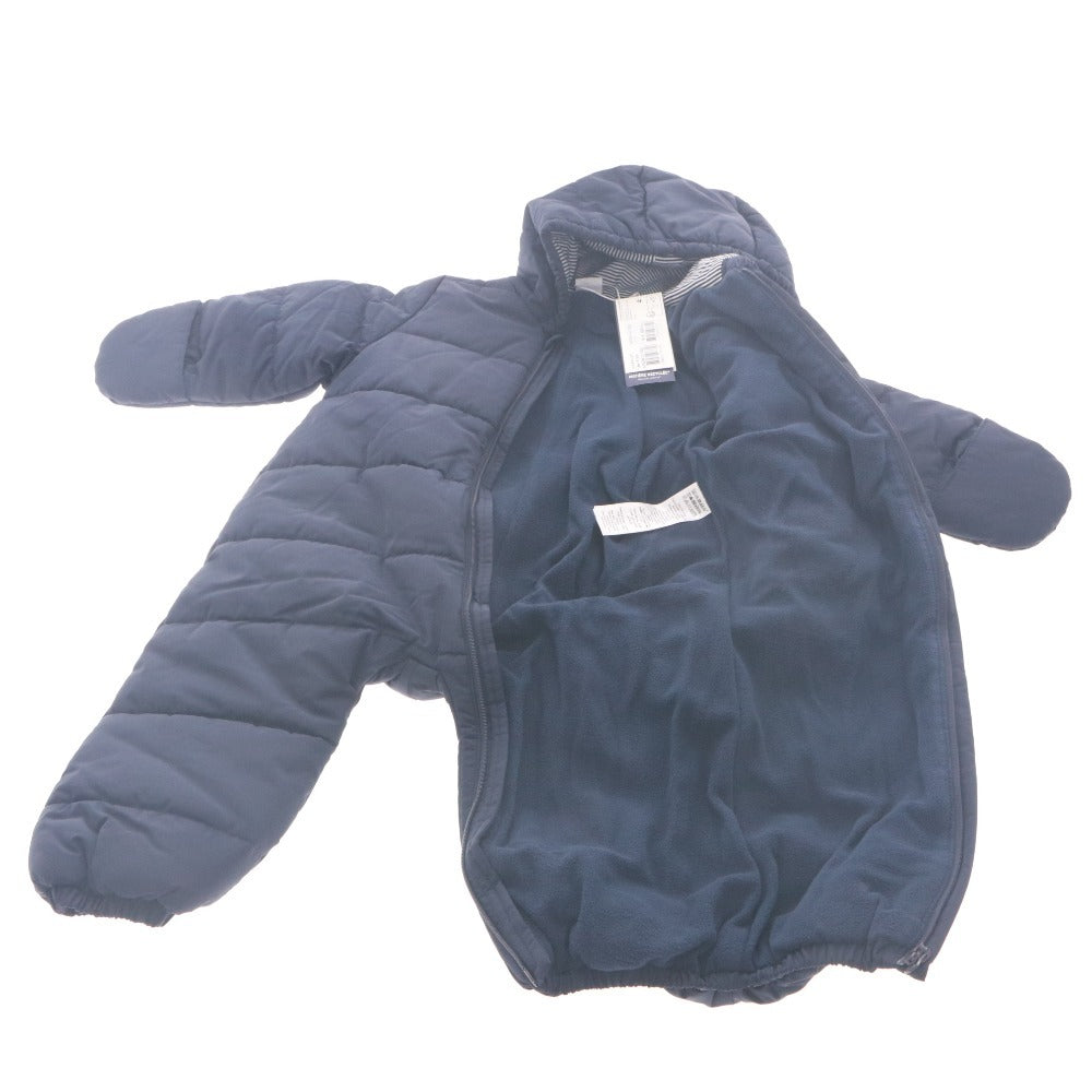 ■ PETIT BATEAU Baby Clothes Coverall Long Sleeve Jacket Outer Padded Onesie Snowsuit 18m/months 81cm Navy Unused