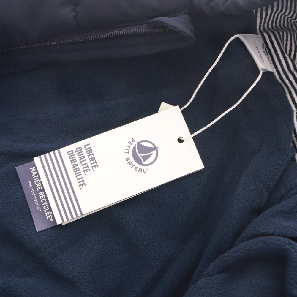 ■ PETIT BATEAU Baby Clothes Coverall Long Sleeve Jacket Outer Padded Onesie Snowsuit 18m/months 81cm Navy Unused