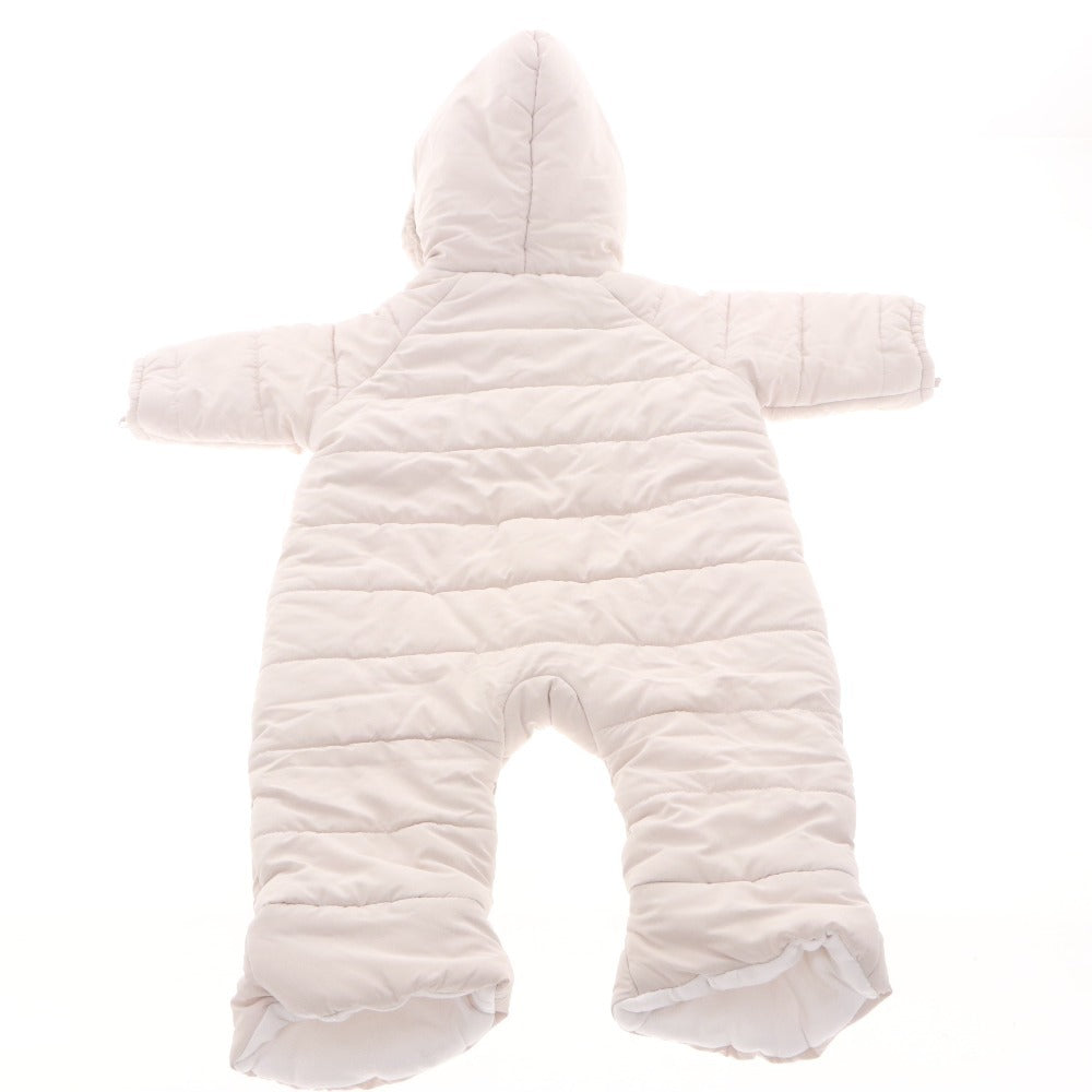 ■ Jacadi Baby Clothes Coveralls Set of 2 Long-Sleeved Outerwear Snowsuit Double Zipper 6 Months 67cm Light Beige Gray