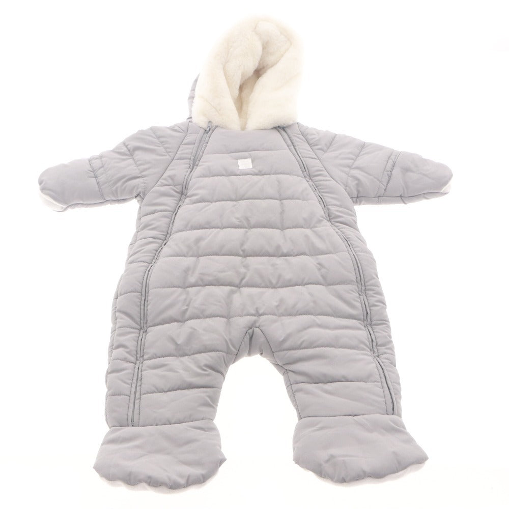 ■ Jacadi Baby Clothes Coveralls Set of 2 Long-Sleeved Outerwear Snowsuit Double Zipper 6 Months 67cm Light Beige Gray