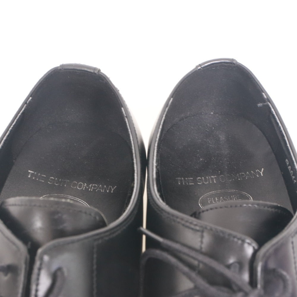 ■ THE SUIT COMPANY Business Shoes Dress Shoes Leather BA041 Plain Toe Lightweight Men's 26cm Black