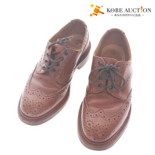 ■ Tricker's カントリーシューズ 革靴 レザー M5633 BOURTON ESPRESSO BURNISHED (DAINITE SOLE) メンズ 7-5 (25.5cm) ブラウン 訳アリ