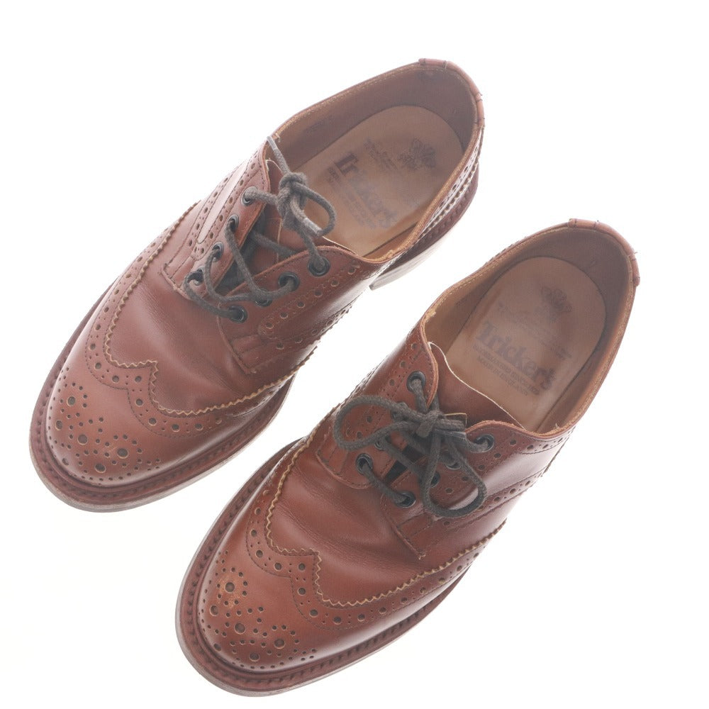 ■ Tricker's Country Shoes Leather Shoes M5633 BOURTON ESPRESSO BURNISHED (DAINITE SOLE) Men's 7-5 (25.5cm) Brown - Imperfect