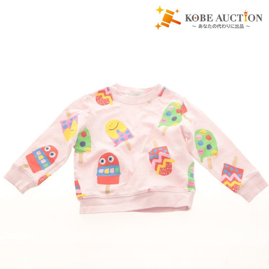 ■ STELLA McCARTNEY KIDS Children's Clothes Sweatshirt Long Sleeve Sweatshirt Top Popsicle All-Over Print Girls 3Y/Age Light Pink, etc.