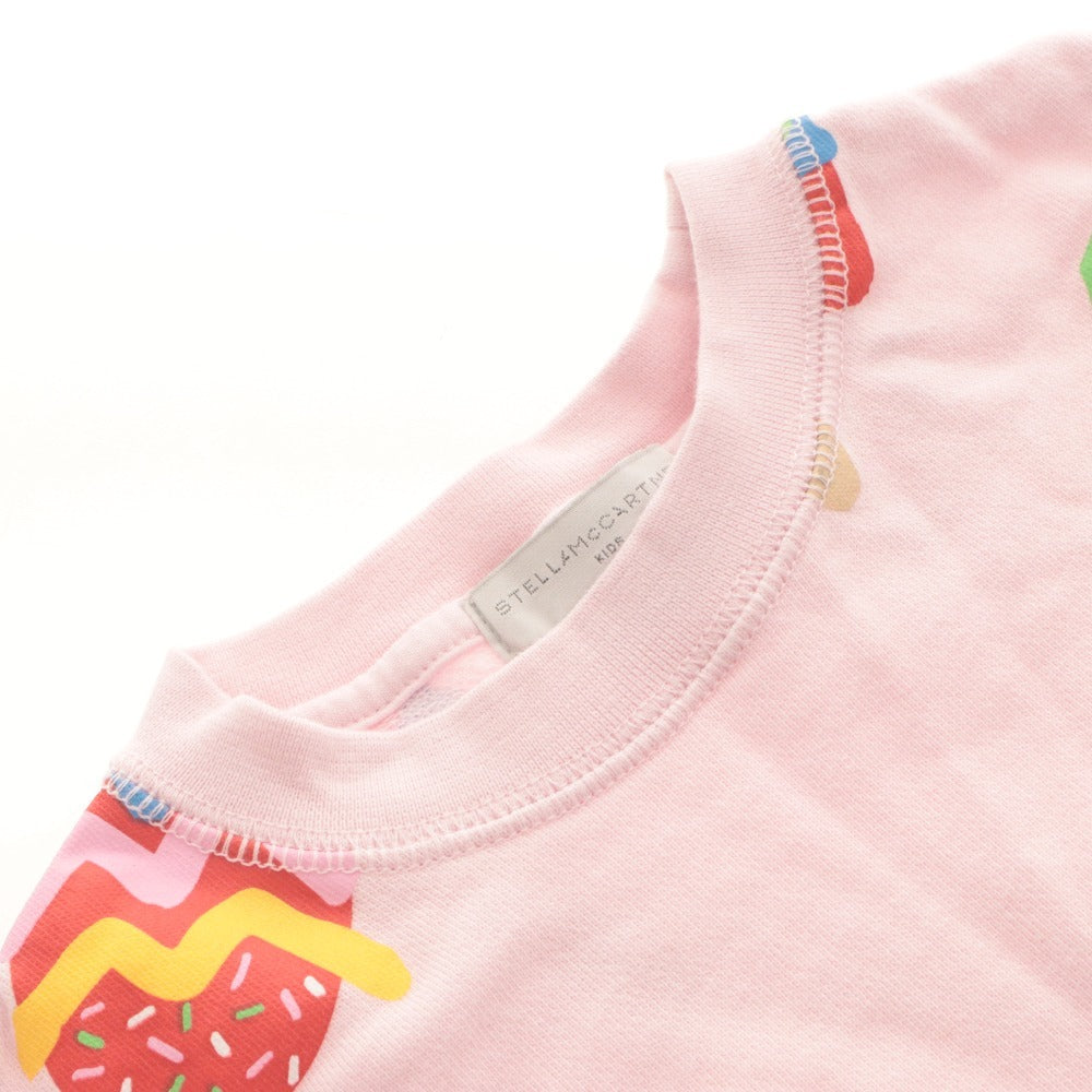 ■ STELLA McCARTNEY KIDS キッズ 子供服 トレーナー 長袖 スウェット トップス アイスキャンディ 総柄 レディース 3Y/歳 ライトピンク 等