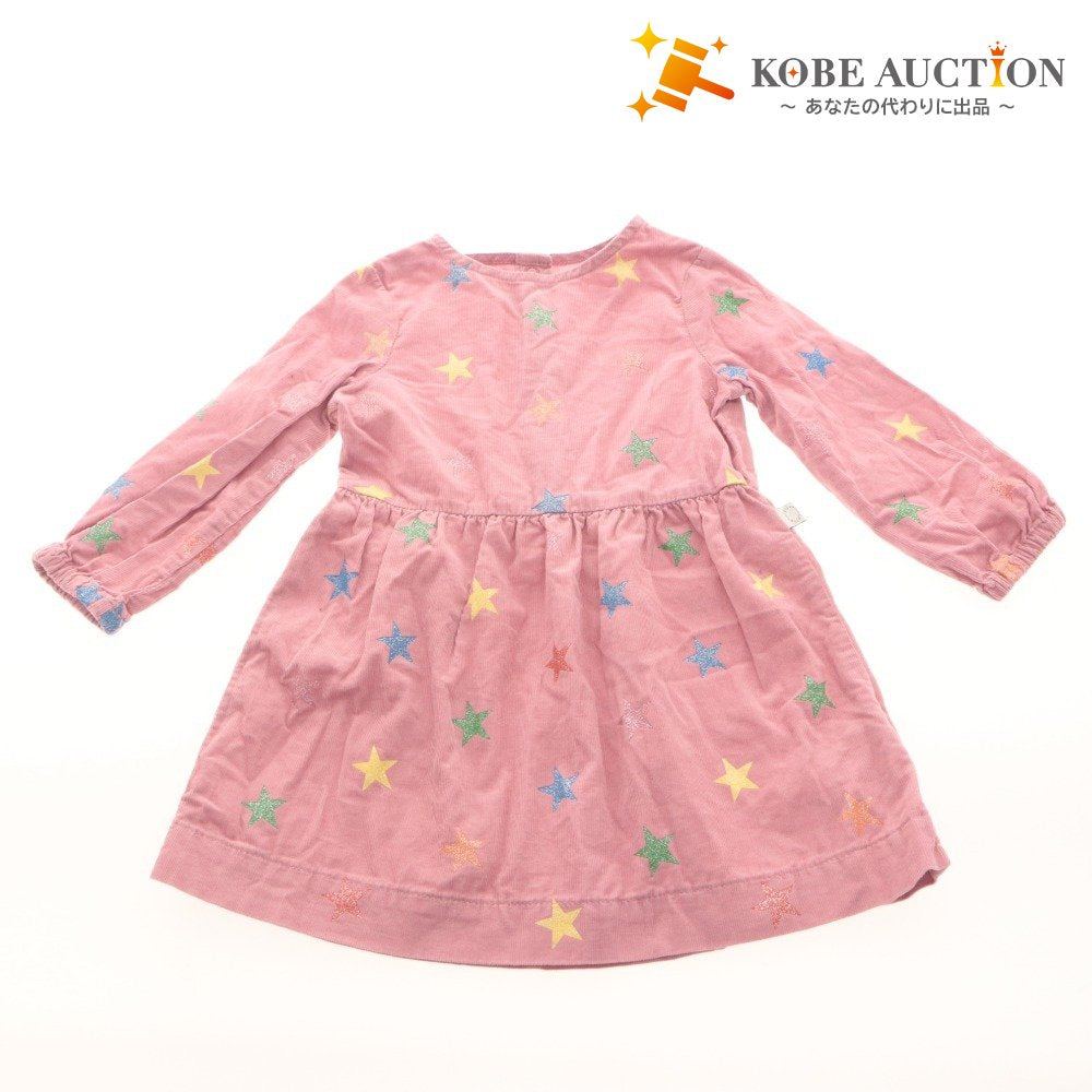 ■ Stella McCartney Baby Kids Clothes One-Piece Long Sleeve Top Skirt Star Pattern Button Women's 24M (2 years old) 90/52 Light Pink etc.