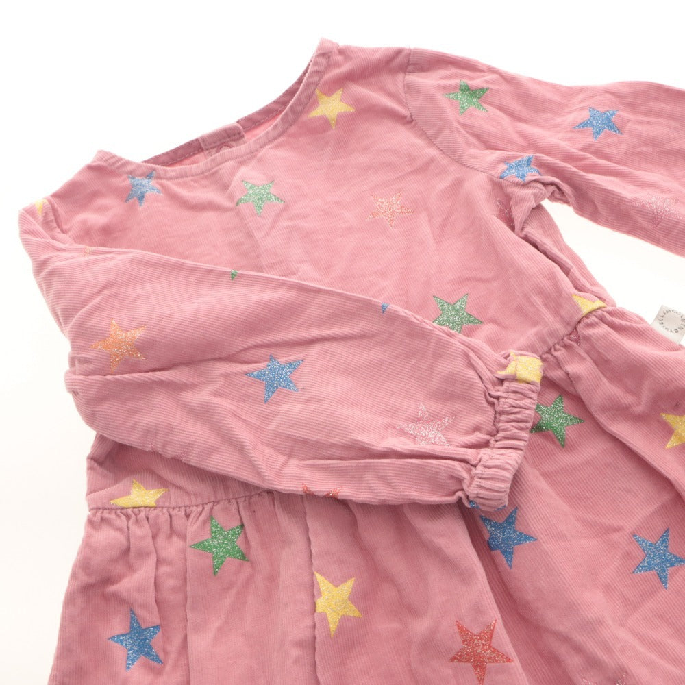 ■ Stella McCartney Baby Kids Clothes One-Piece Long Sleeve Top Skirt Star Pattern Button Women's 24M (2 years old) 90/52 Light Pink etc.