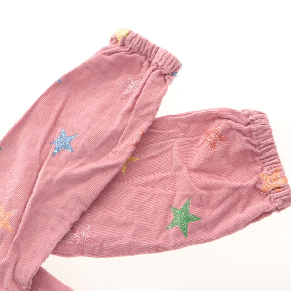 ■ Stella McCartney Baby Kids Clothes One-Piece Long Sleeve Top Skirt Star Pattern Button Women's 24M (2 years old) 90/52 Light Pink etc.