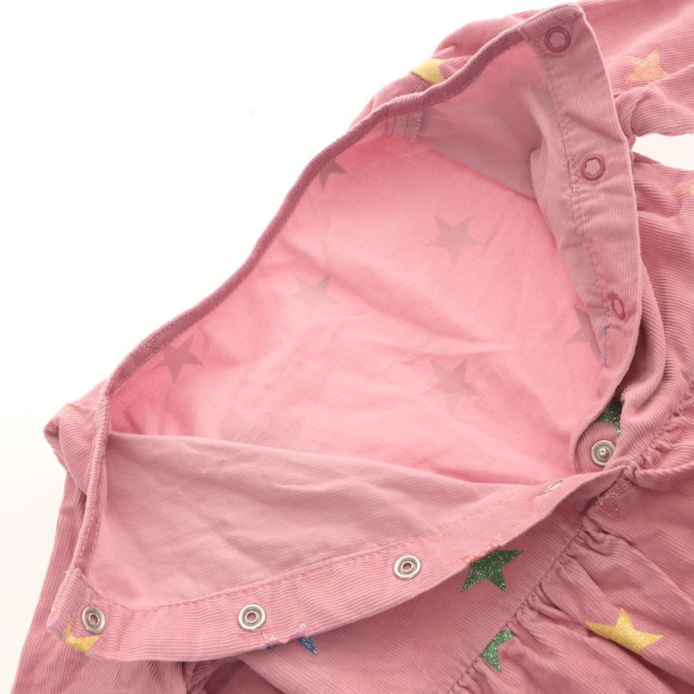 ■ Stella McCartney Baby Kids Clothes One-Piece Long Sleeve Top Skirt Star Pattern Button Women's 24M (2 years old) 90/52 Light Pink etc.