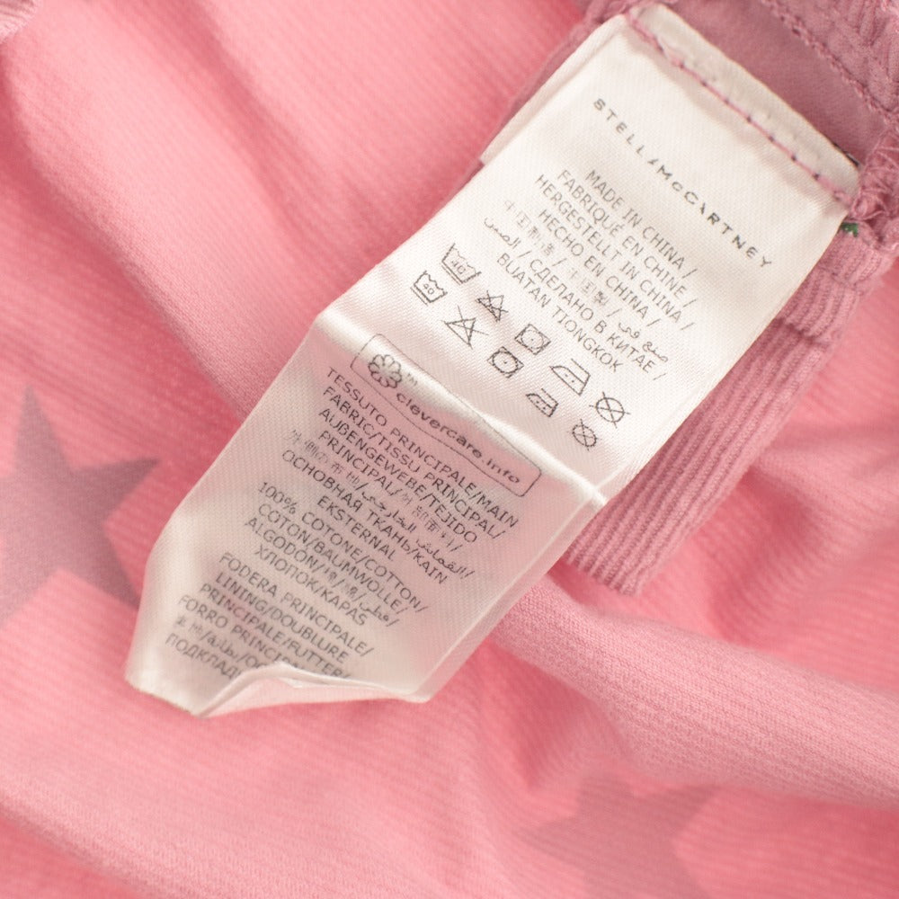 ■ Stella McCartney Baby Kids Clothes One-Piece Long Sleeve Top Skirt Star Pattern Button Women's 24M (2 years old) 90/52 Light Pink etc.