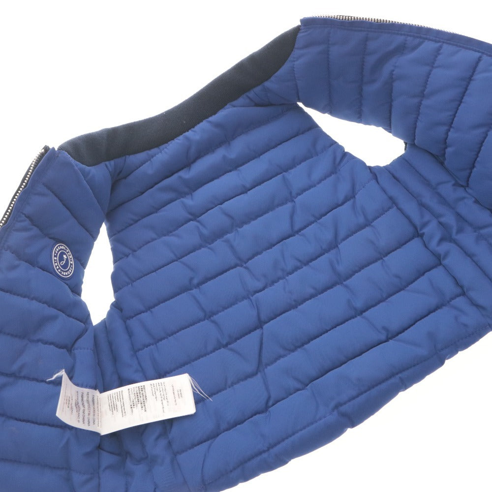 ■ jacadi ジャカディ 子供服 ベビー リバーシブル 中綿ベスト アウター ロゴワッペン 12M/74cm (1歳頃) ブルー ネイビー