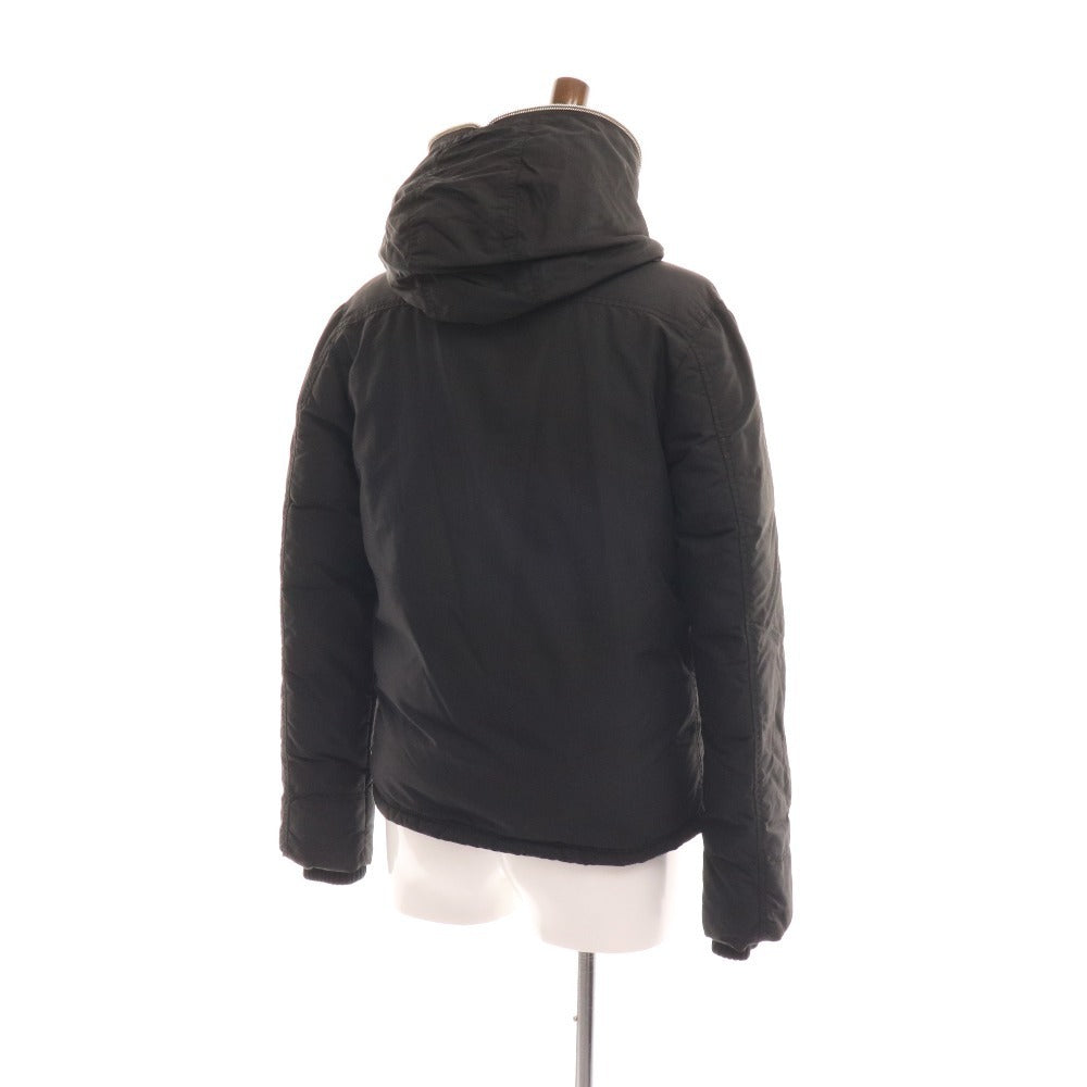 ■ DUVETICA Down Jacket Outerwear Hoodie Full Zip Up Double Zip Men's 46 Black