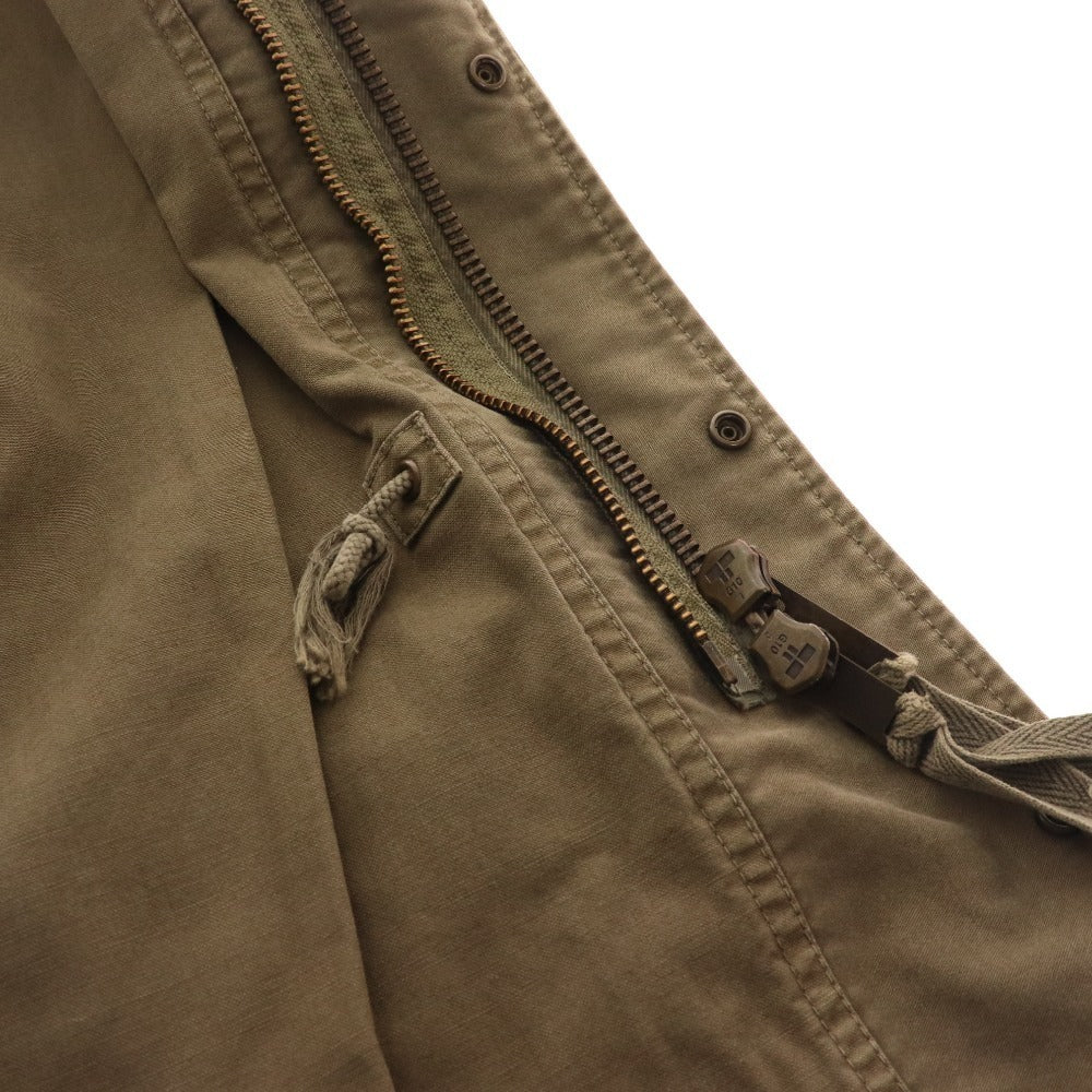 ■ AKM Military Jacket M65 Blouson Outerwear Boa Liner Double Zip Men's M Khaki