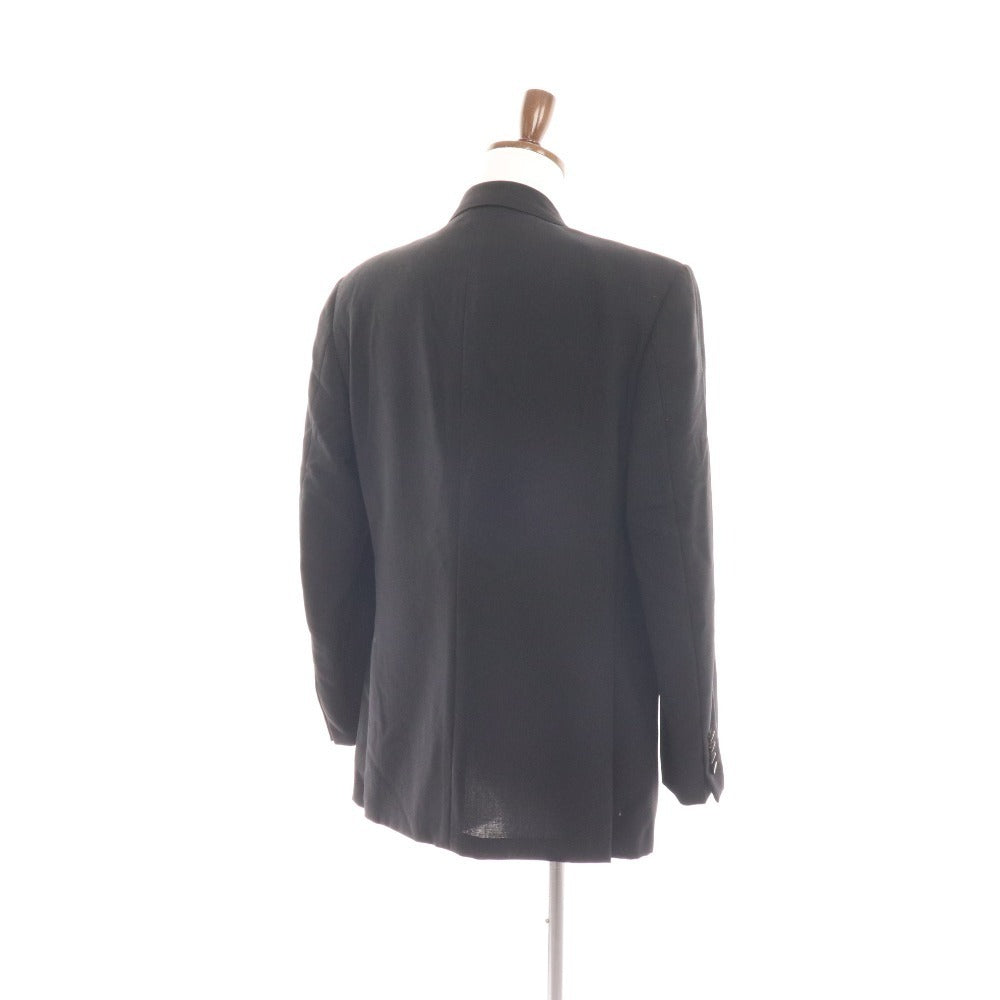 ■ Lavazzolo Tailored Jacket Blazer Suit 100% Wool Men's Size 48 Black