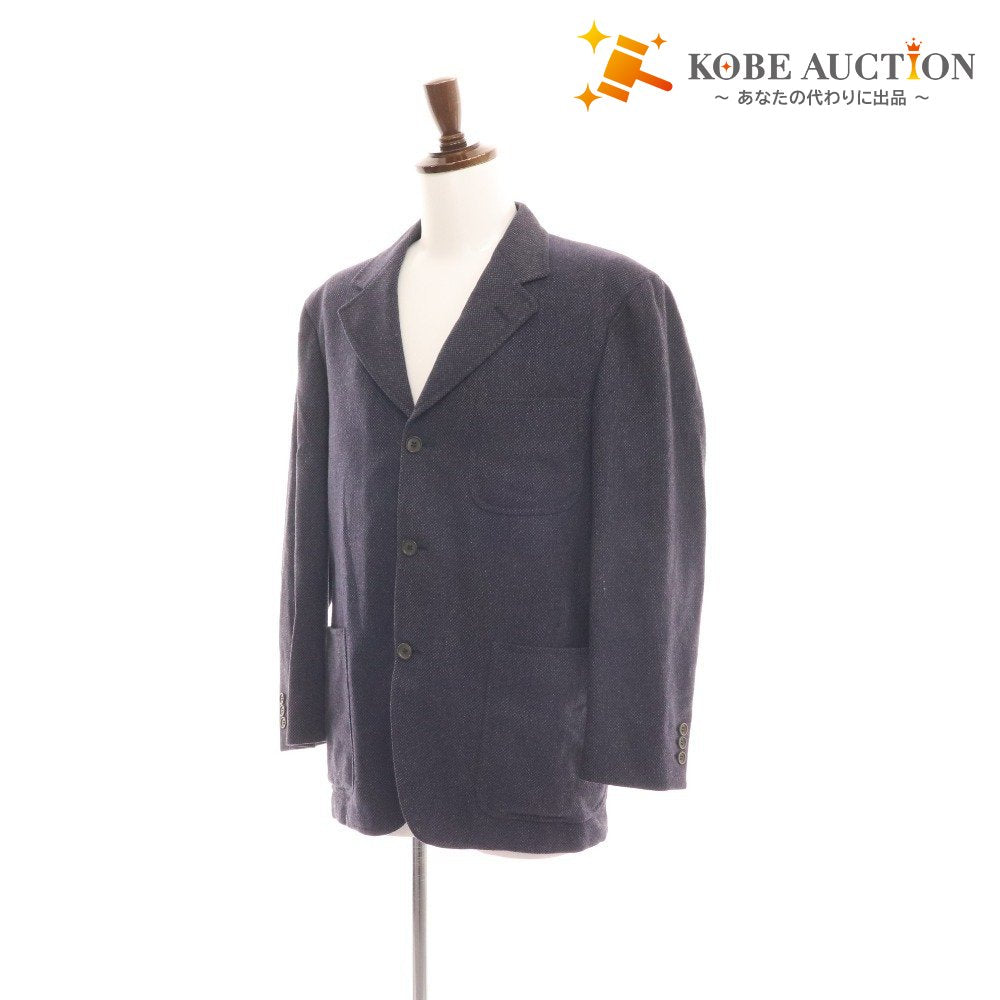 ■ Dunhill Tailored Jacket Blazer Suit Men's Size 46 Navy with Hanger