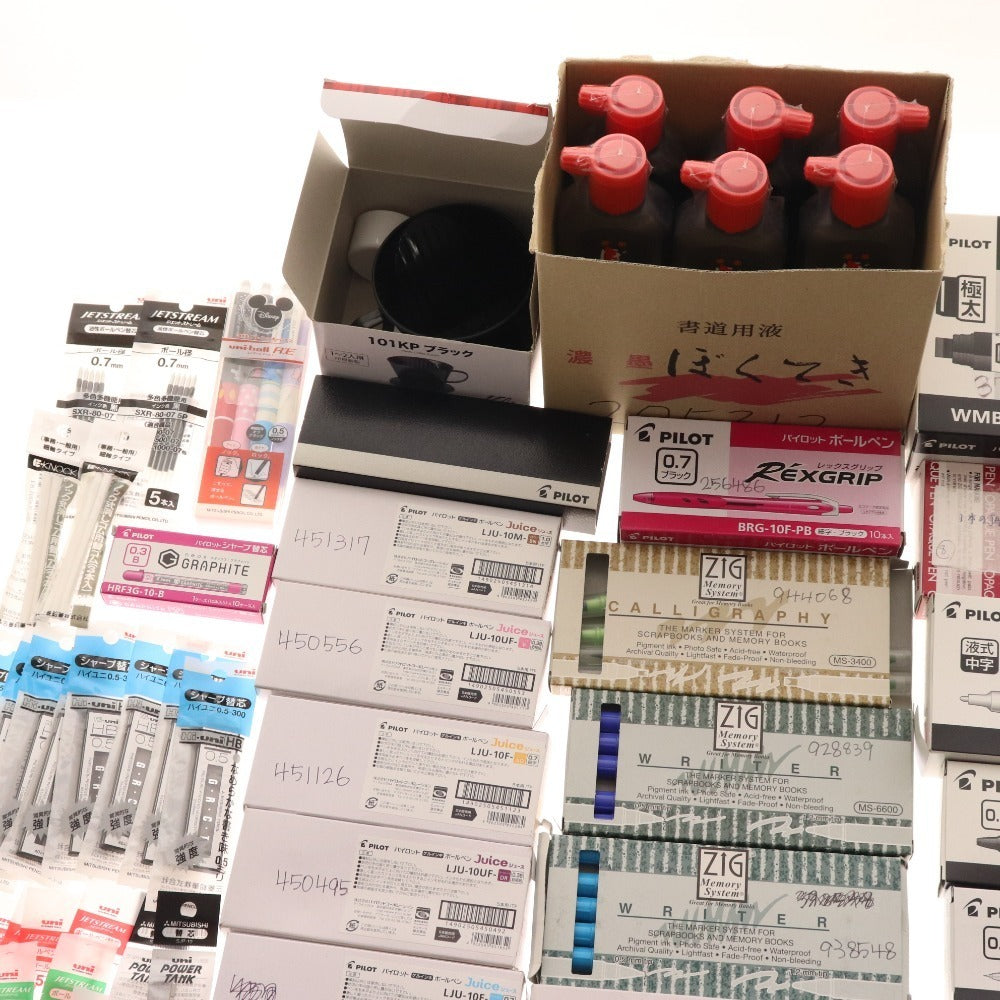 ■ Stationery bulk set, bulk sale, approx. 7kg, ballpoint pens, mechanical pencils, writing implements, pens, markers, etc., office supplies, including unused items