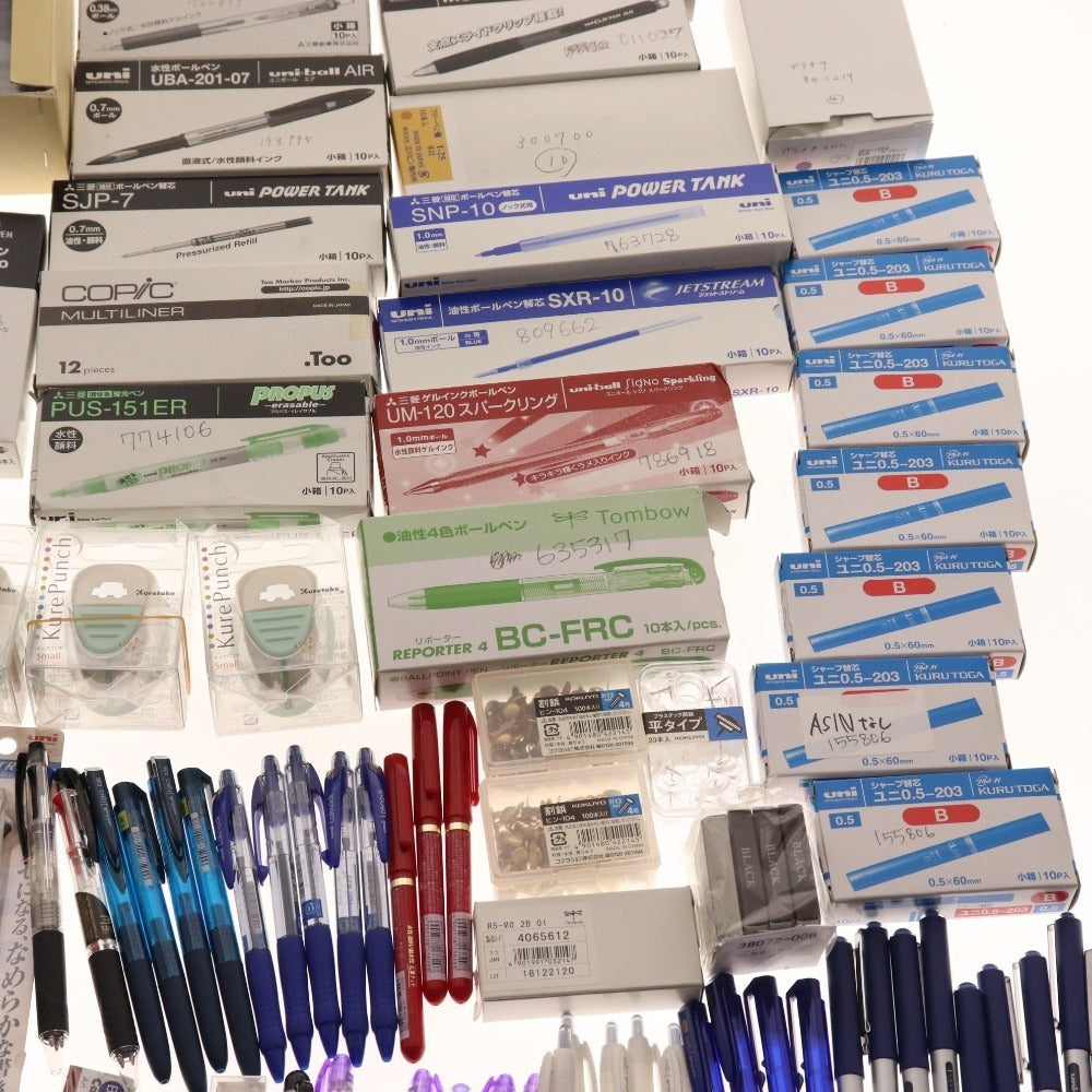 ■ Stationery bulk set, bulk sale, approx. 7kg, ballpoint pens, writing implements, pens, markers, jigs, clean colors, etc., office supplies, including unused items