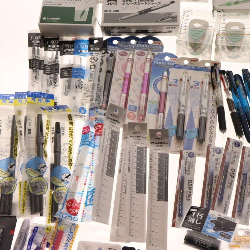 ■ Stationery bulk set, bulk sale, approx. 7kg, ballpoint pens, writing implements, pens, markers, jigs, clean colors, etc., office supplies, including unused items