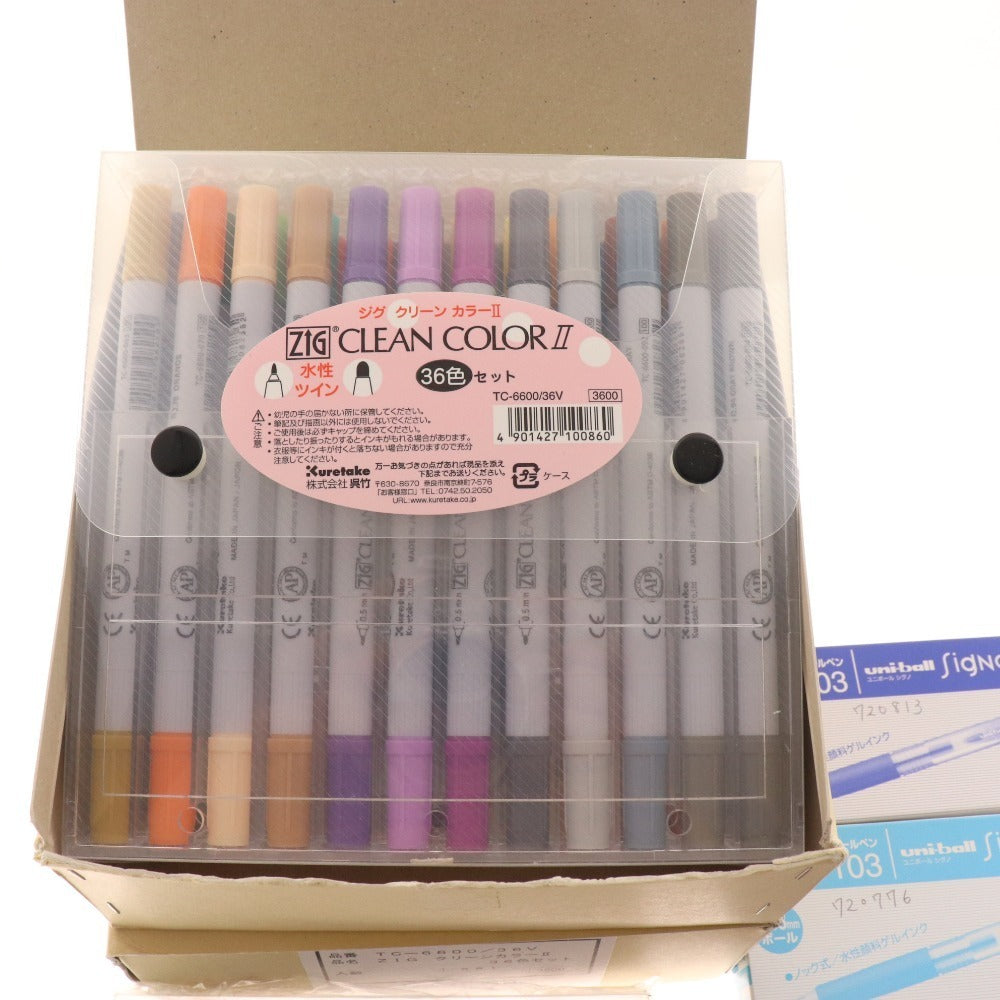 ■ Stationery bulk set, bulk sale, approx. 6kg, ballpoint pens, writing implements, pens, markers, jigs, clean color, Iroshizuku, etc., office supplies, including unused items