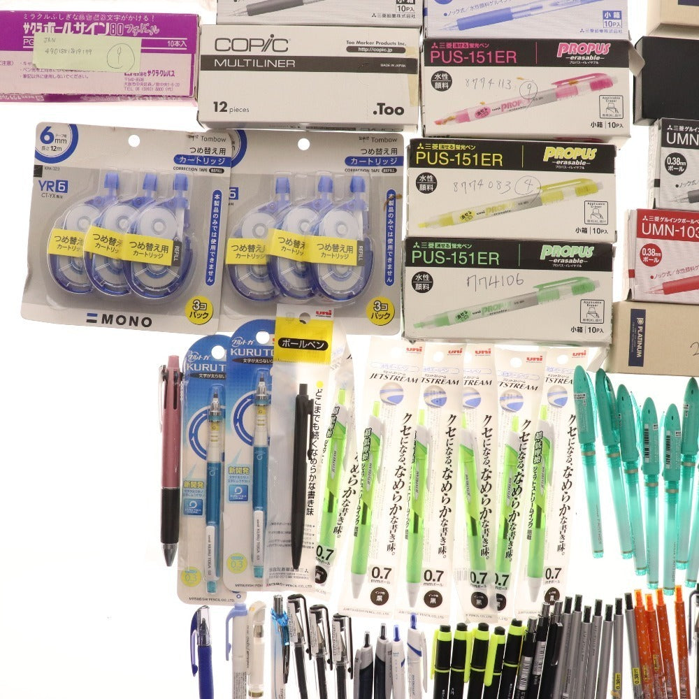 ■ Stationery bulk set, bulk sale, approx. 6kg, ballpoint pens, writing implements, pens, markers, jigs, clean color, Iroshizuku, etc., office supplies, including unused items