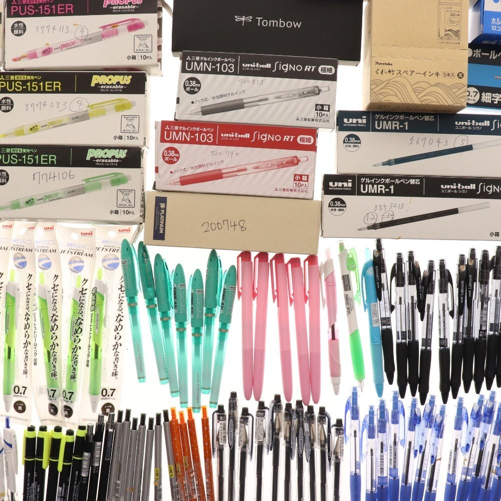 ■ Stationery bulk set, bulk sale, approx. 6kg, ballpoint pens, writing implements, pens, markers, jigs, clean color, Iroshizuku, etc., office supplies, including unused items