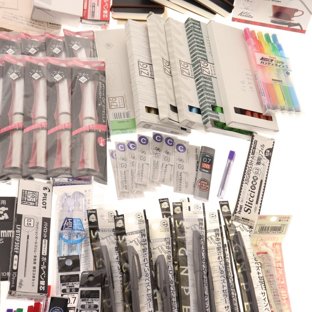 ■ Stationery bulk set, bulk sale, approx. 5.5kg, memo pads, envelopes, markers, writing implements, pens, etc., office supplies, including unused items