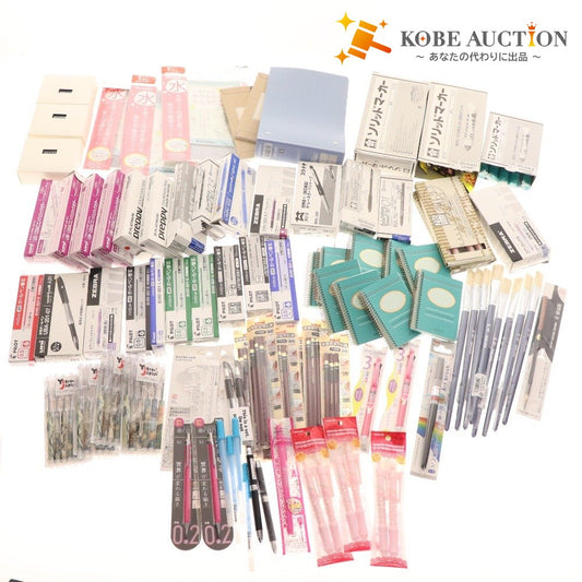 ■ Sakura Cray-Pas and other stationery, large set, bulk sale, approx. 5.5 kg, memo pad, marker, brush, writing implement, pen, etc., office supplies, including unused items