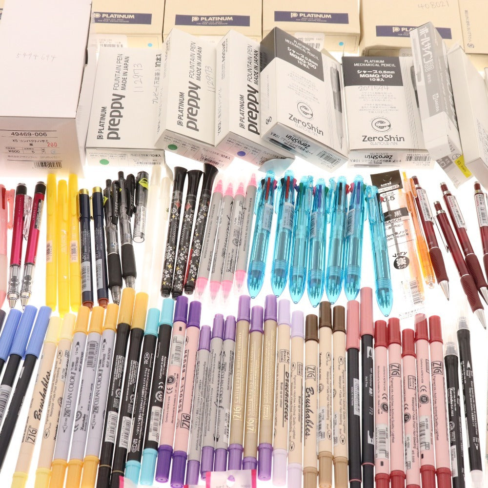 ■ Stationery bulk set, bulk sale, approx. 6kg, fountain pens, scissors, markers, mechanical pencils, writing utensils, pens, etc., office supplies, including unused items