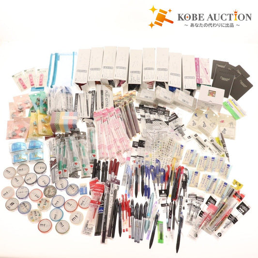 ■ Stationery bulk set, bulk sale, approx. 5kg, stickers, memo pads, clips, markers, mechanical pencils, writing implements, pens, etc., office supplies, including unused items