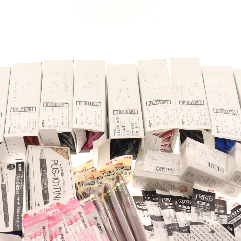 ■ Stationery bulk set, bulk sale, approx. 5kg, stickers, memo pads, clips, markers, mechanical pencils, writing implements, pens, etc., office supplies, including unused items