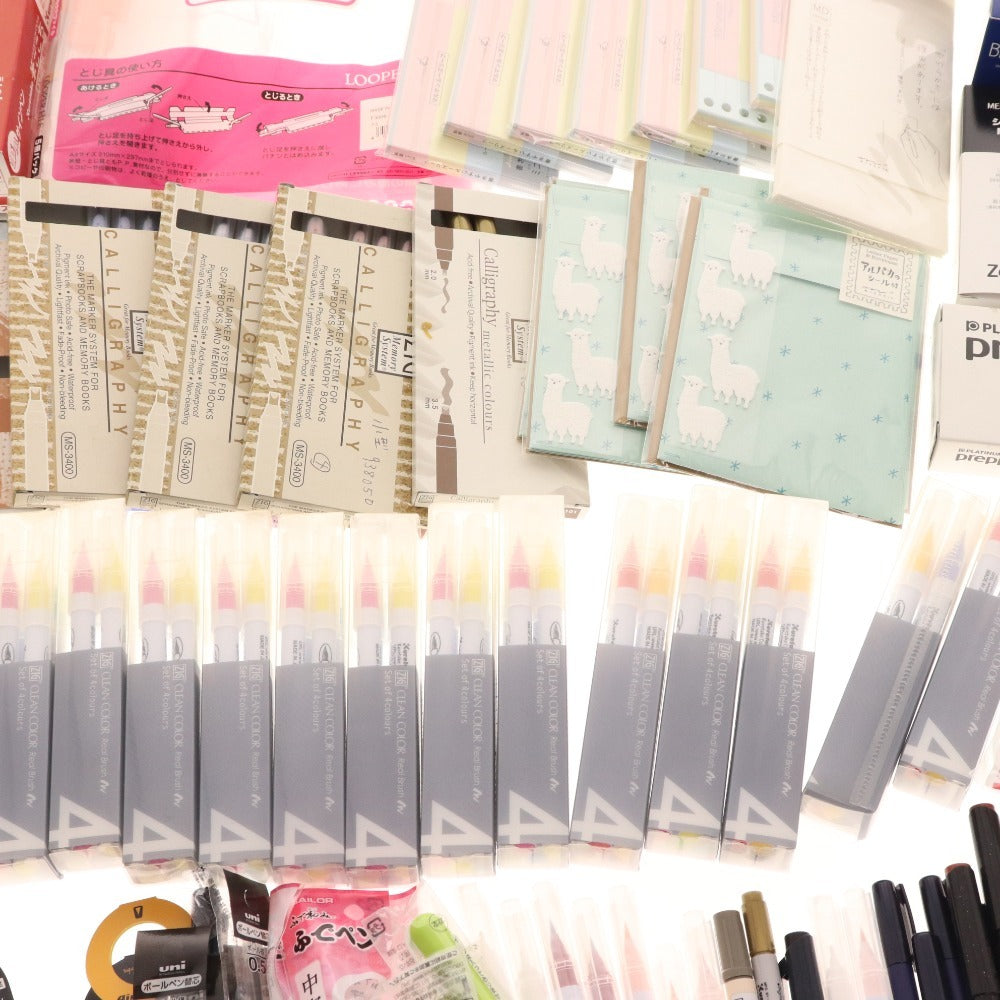 ■ Stationery bulk set, bulk sale, approx. 5.5kg, memo pad, marker, masking tape, writing utensils, pens, etc., office supplies, including unused items