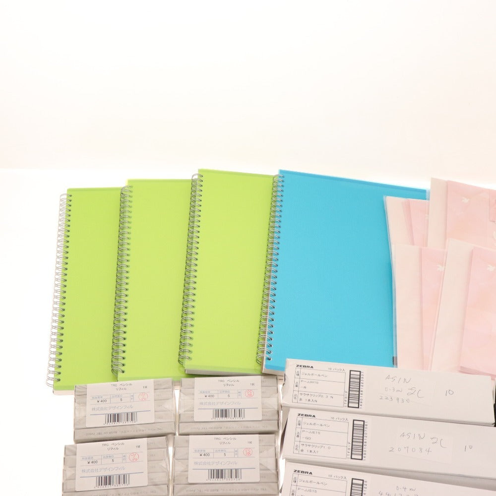 ■ Stationery bulk set, bulk sale, approx. 5.5kg, memo pad, clip, marker, mechanical pencil, pen case, pencil case, writing utensils, pens, etc., office supplies, including unused items