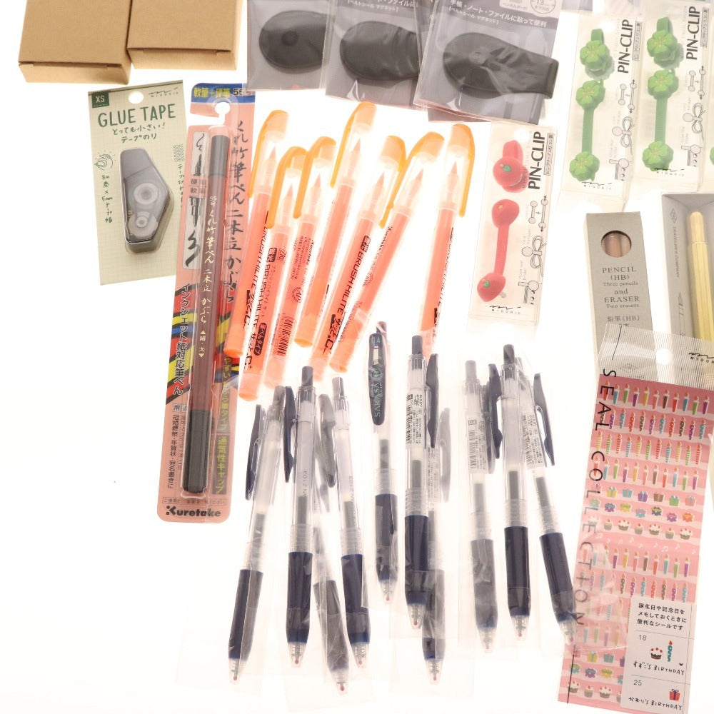 ■ Stationery bulk set, bulk sale, approx. 5.5kg, memo pad, clip, marker, mechanical pencil, pen case, pencil case, writing utensils, pens, etc., office supplies, including unused items