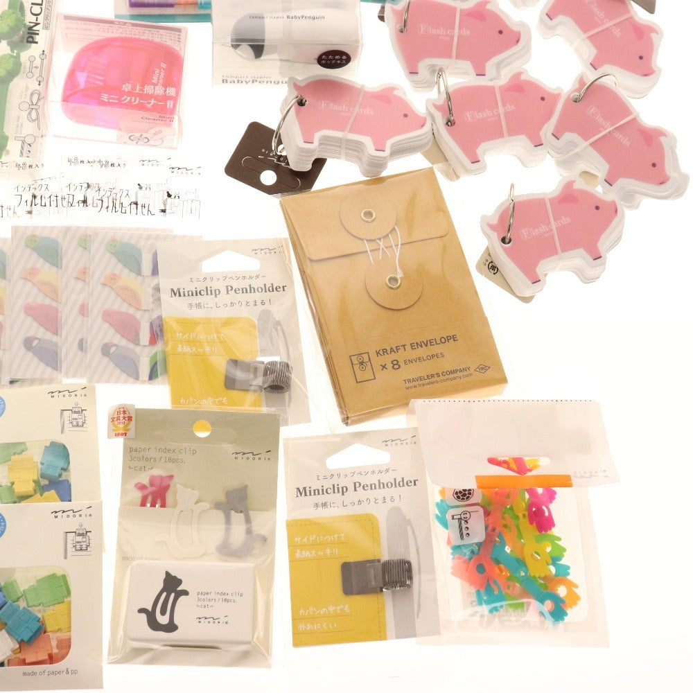 ■ Stationery bulk set, bulk sale, approx. 5.5kg, memo pad, clip, marker, mechanical pencil, pen case, pencil case, writing utensils, pens, etc., office supplies, including unused items