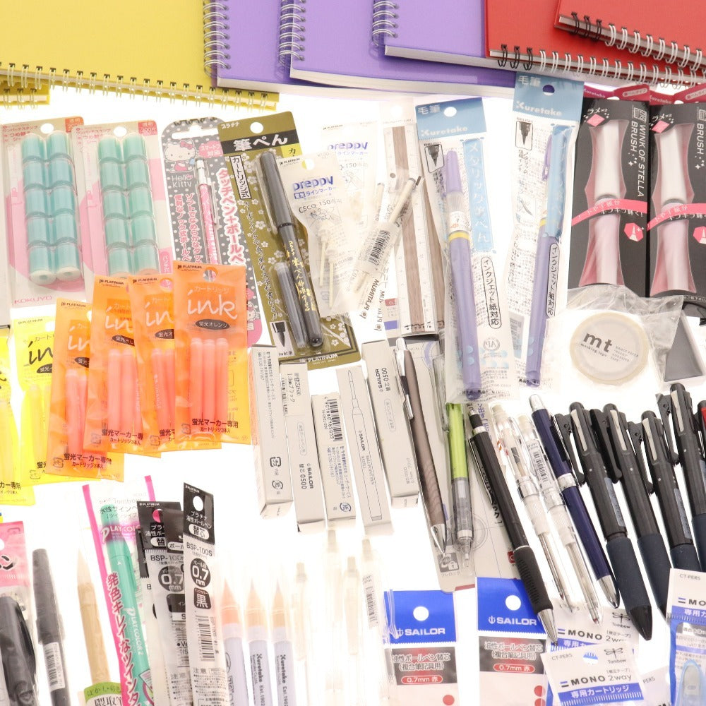 ■ Stationery bulk set, bulk sale, approx. 5.5kg, memo pads, notebooks, markers, writing implements, pens, etc., office supplies, including unused items