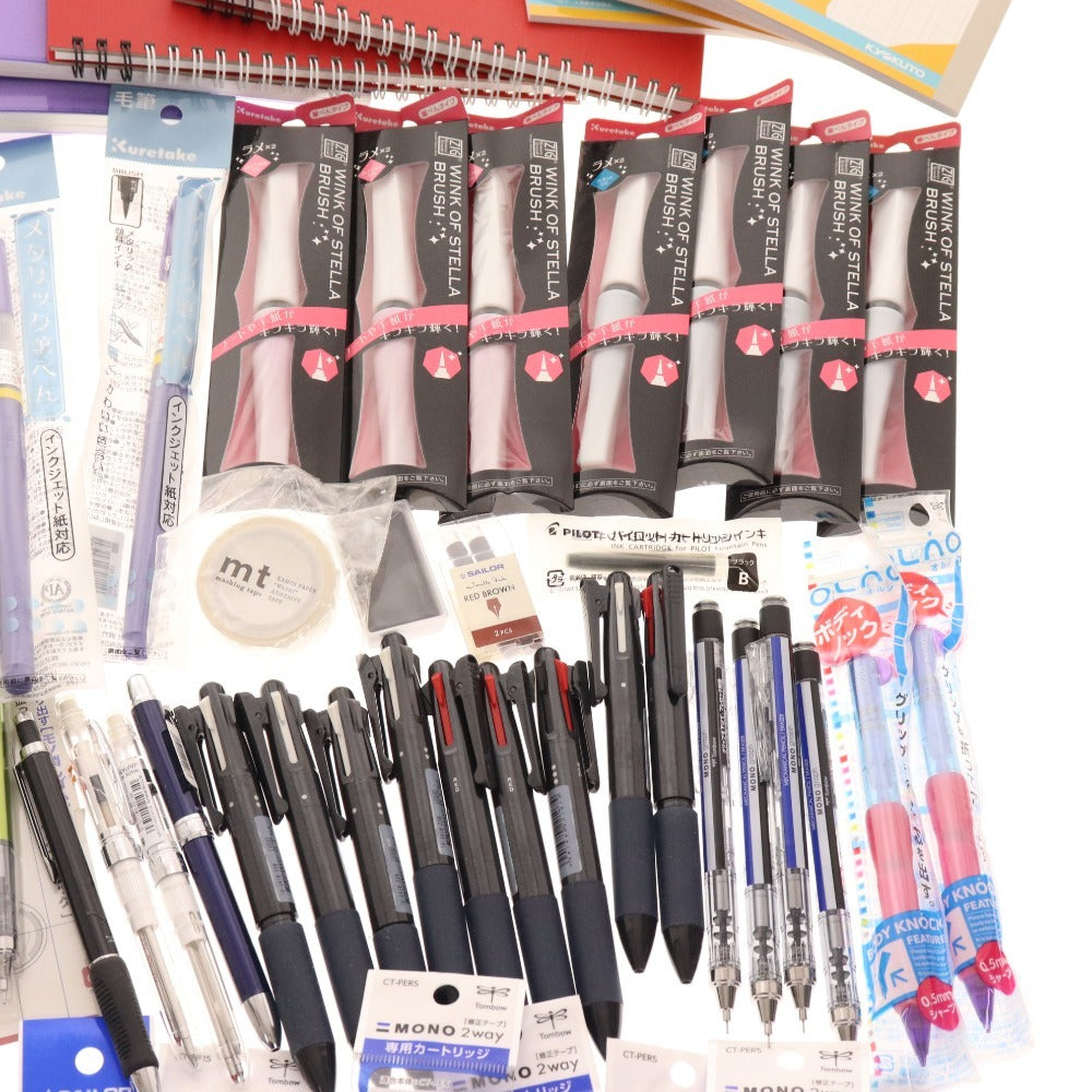 ■ Stationery bulk set, bulk sale, approx. 5.5kg, memo pads, notebooks, markers, writing implements, pens, etc., office supplies, including unused items