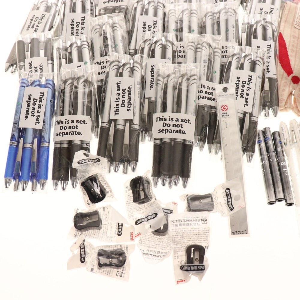 ■ Stationery, writing implements, miscellaneous goods, large set, bulk sale, 5kg, ballpoint pen, refills, socks, unused