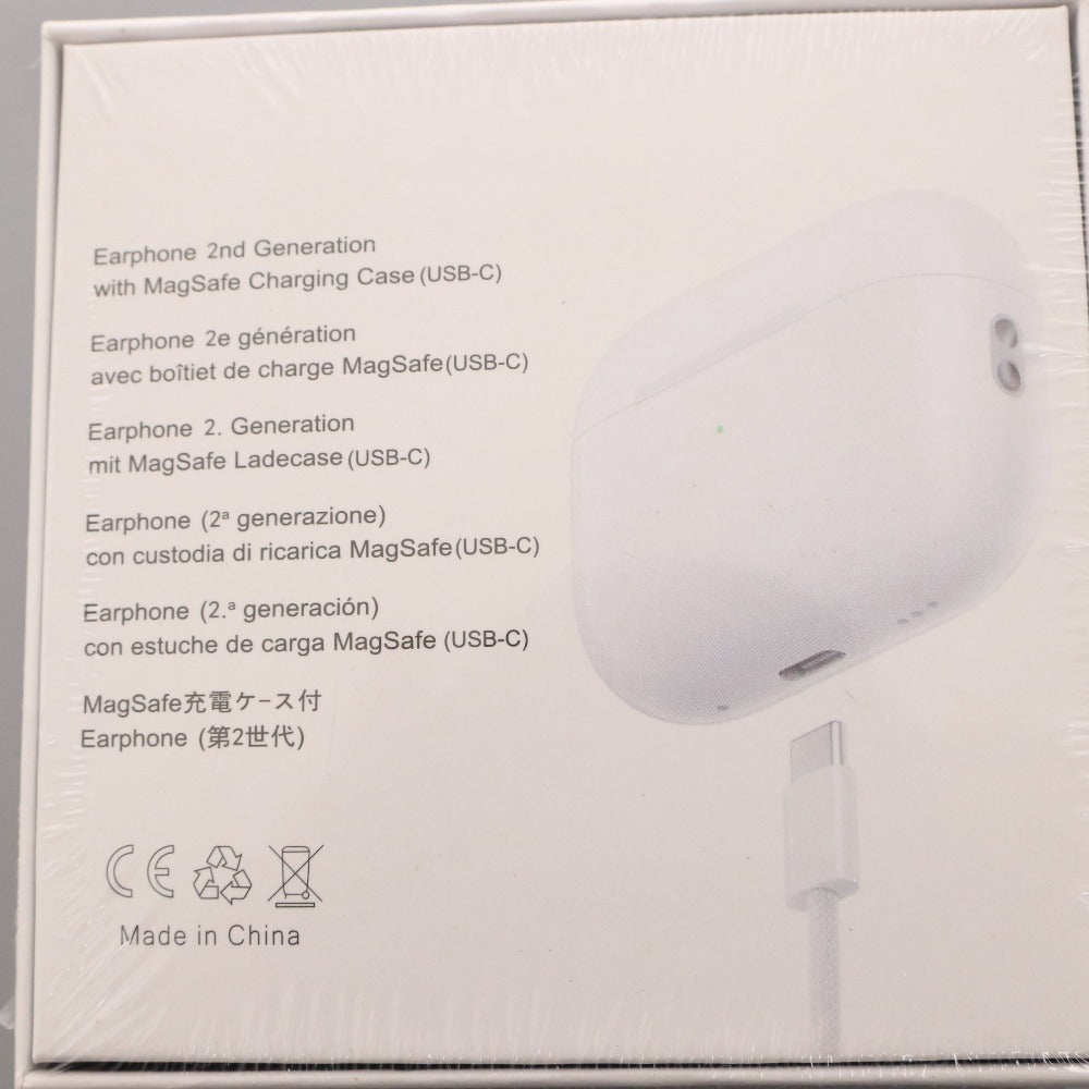 ■ ワイヤレス イヤホン MagSafe充電ケース Earphone(第2世代) オーディオ機器 USB-C充電 ホワイト 箱付き 未開封 未使用
